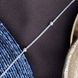 Цепочка серебряная плетения Колосок тонкая с маленькими серебряными бусинами по всей длине