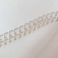 Цепочка серебряная с плетением Параллель