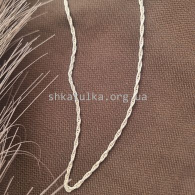Цепочка серебряная плетения Двойное кордовое
