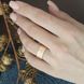 Обручальное кольцо серебряное с золотой вставкой широкое с прямоугольным профилем