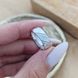 Серебряное обручальное кольцо с диагональным орнаментом и родированием Американка шириной 6 мм
