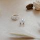 Гарнитур серебряный кольцо и серьги с фианитами