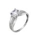 Кольцо серебряное с фианитами Баланс