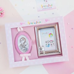 Набір дитячій ікона Богоматері та рамочка для дівчинки