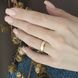 Серебряные обручальные кольца с позолотой средней ширины Американка