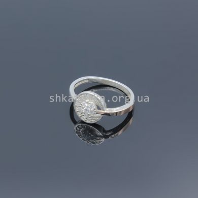 Каблучка срібна Анкара з яскравими камінцями різного розміру