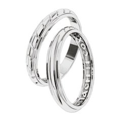 Серебряные обручальные кольца "Спаси и Сохрани"