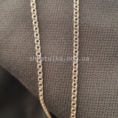 Золотий ланцюжок плетіння Бісмарк плоский 55 см