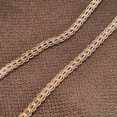 Золотая цепочка на шею плетения Венеция 60 см